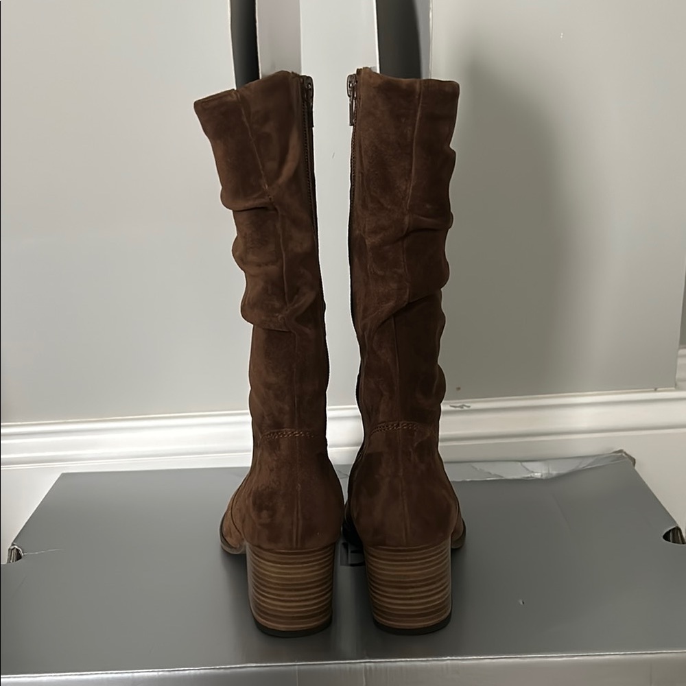 Gabor Brown Heeled Boots with Suede Finish - NEW - Picture 8 of 8
